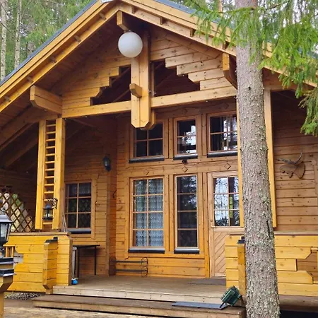 Quiet Lakeside Forest Escape Dağ evi Imatra